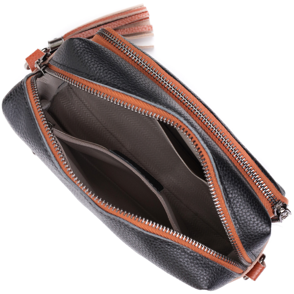 Сумка Vintage З натуральної шкіри Чорна (22588) - зображення 9