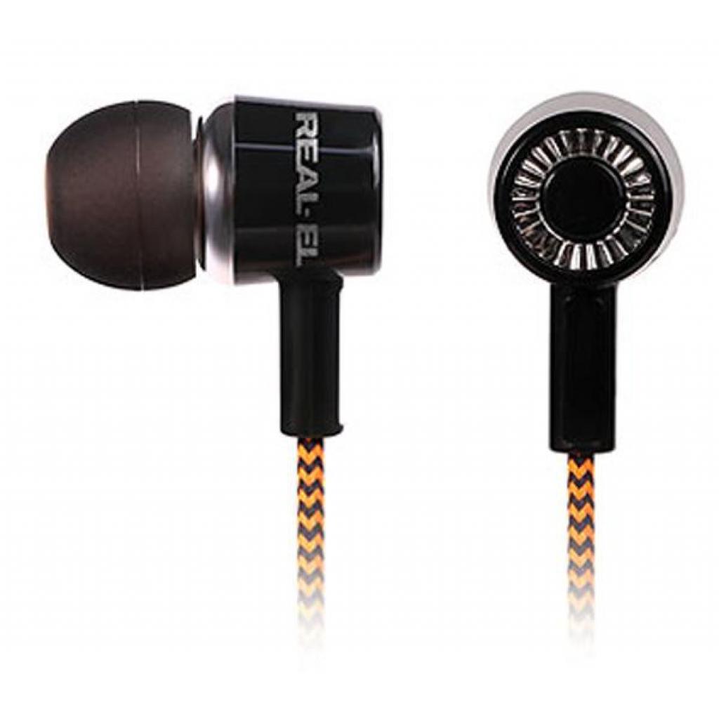 Навушники REAL-EL Z-1750 black-orange - зображення 1