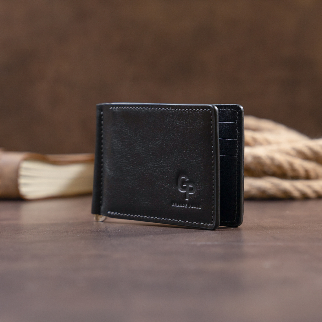 Портмоне Grande Pelle У гладкій шкірі Чорне (11297) - зображення 8