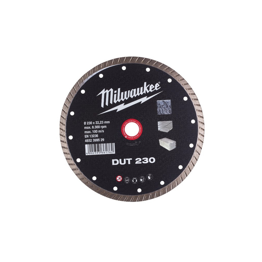 Круг відрізний Milwaukee алмазний DUT 230 (4932399529) - зображення 1