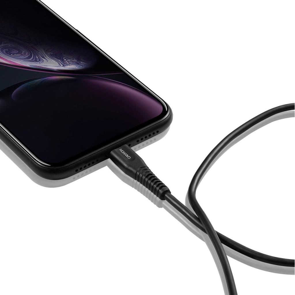 Дата кабель USB-C to Lightning 1.2m MFI Black Canyon (CNS-MFIC4B) - зображення 4