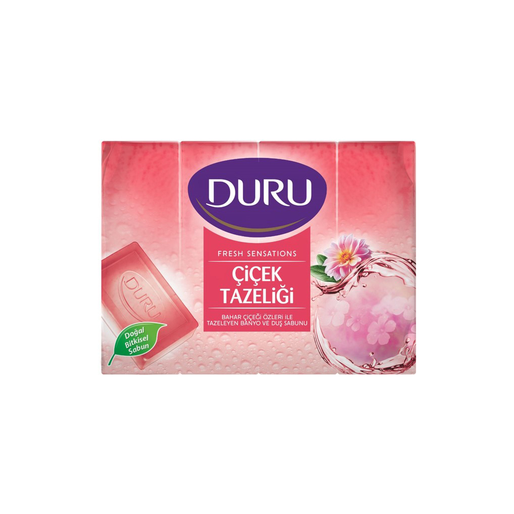 Тверде мило Duru Fresh Sensations Квіткова Хмара 4 х 150 г (8690506494582) - зображення 1