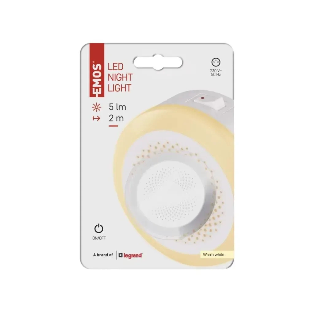 Нічник EMOS 5Lm 230V пластик (P3326) - зображення 8
