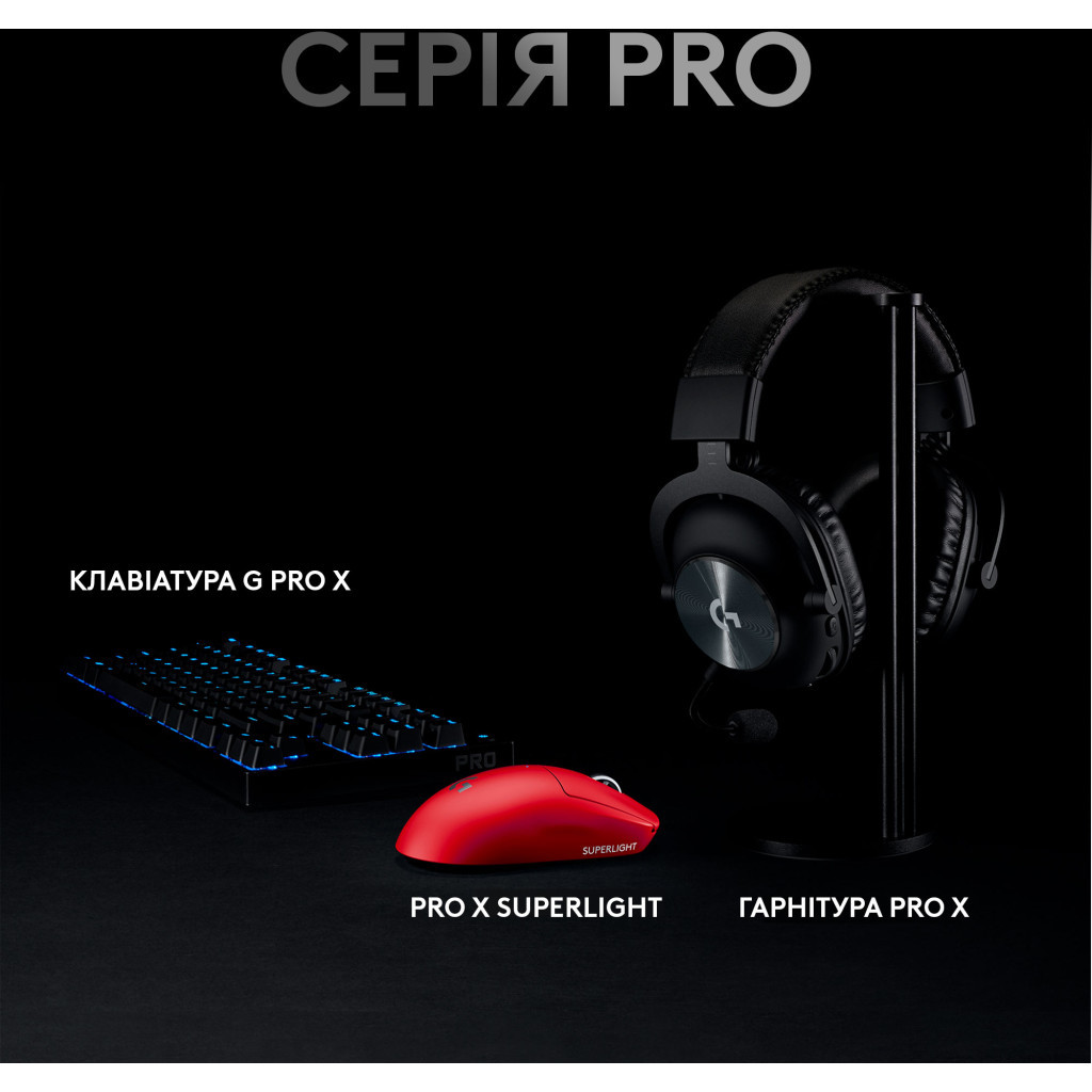 Мишка Logitech G Pro X Superlight Wireless Red (910-006784) - зображення 7
