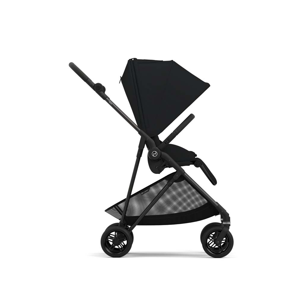 Коляска Cybex Melio Carbon Moon Black (з бампером) (522002639) - зображення 4