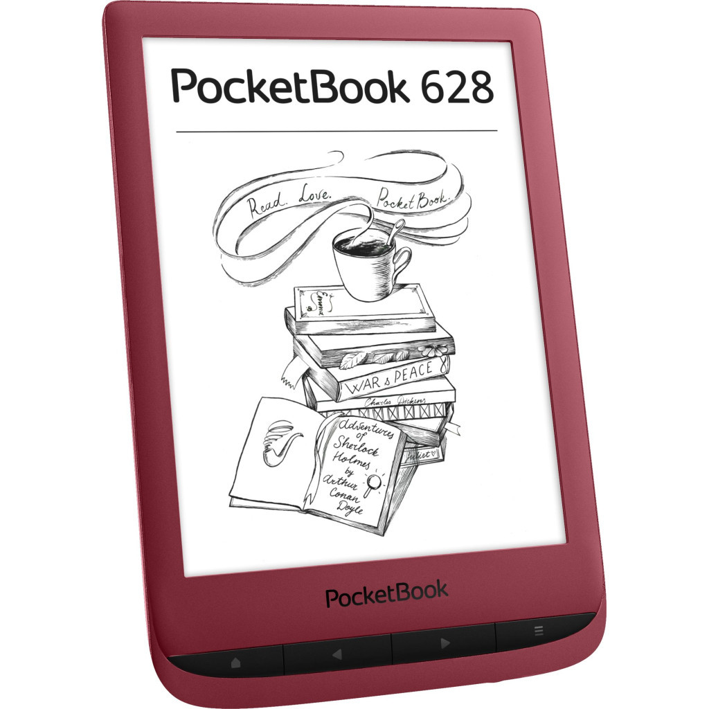 Електронна книга Pocketbook 628 Touch Lux5 Ruby Red (PB628-R-CIS) - зображення 3
