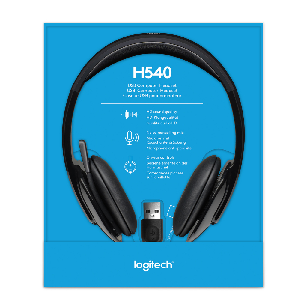 Навушники Logitech H540 USB Headset (981-000480) - зображення 6