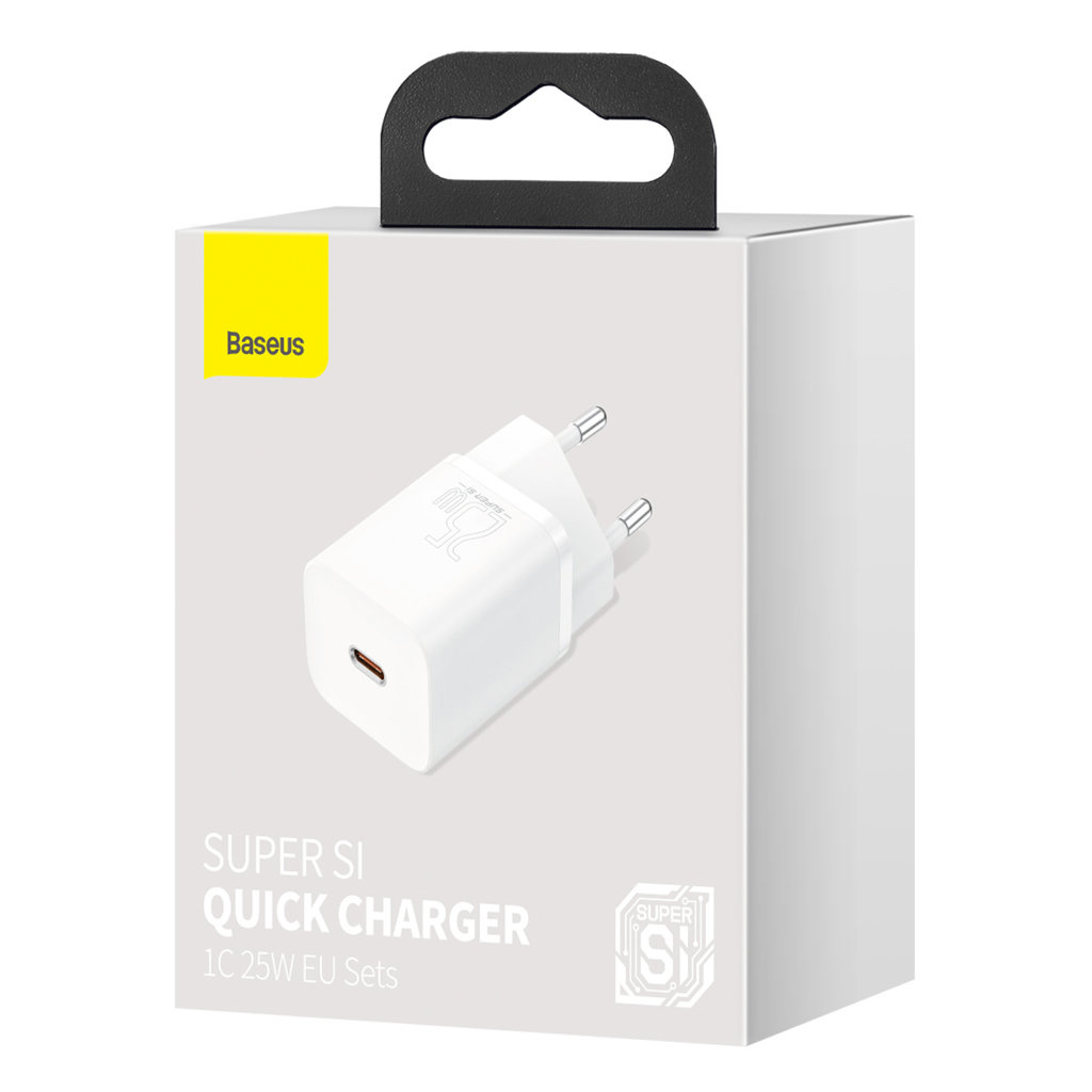 Зарядний пристрій Baseus Super Si Quick Charger 1C White (CCSP020102) - зображення 5