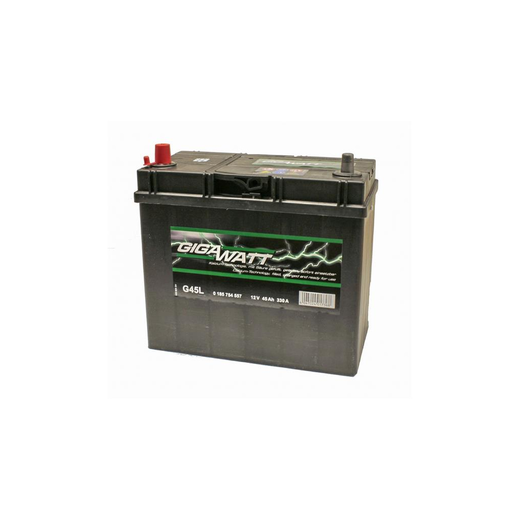 Акумулятор автомобільний GigaWatt 45А (0185754557) - изображение 2