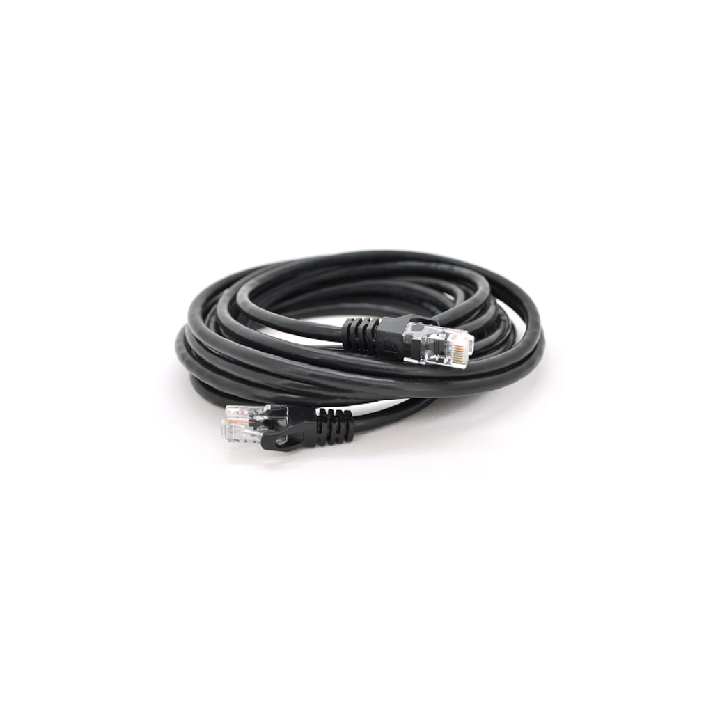 Патч-корд Ritar 5м, UTP, Cat.6, RJ45, CU, black (PCR-CU6/5Bk) - зображення 1