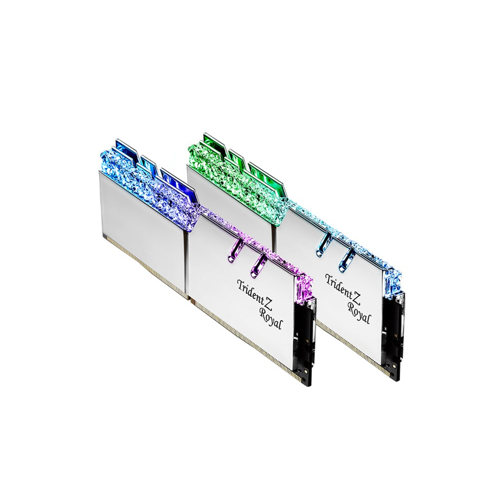 Модуль пам'яті для комп'ютера DDR4 64GB (2x32GB) 3600 MHz TridentZ RGB Royal Silver G.Skill (F4-3600C18D-64GTRS) - зображення 2