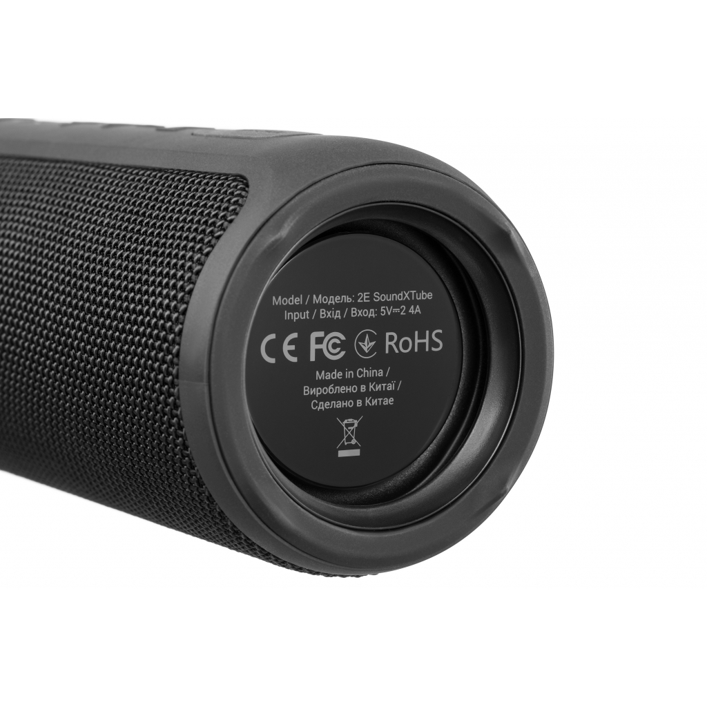 Акустична система 2E SoundXTube TWS MP3 Wireless Waterproof Black (2E-BSSXTWBK) - зображення 8