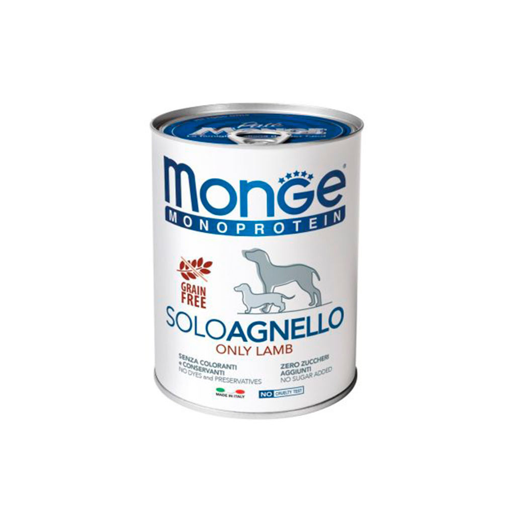 Консерви для собак Monge Dog Solo 100% ягня 400 г (8009470014236) - зображення 1