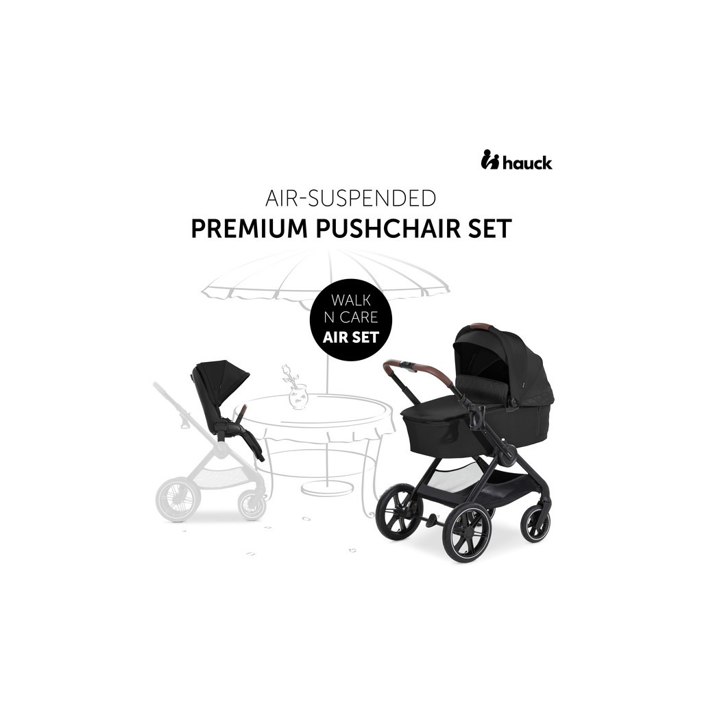 Коляска Hauck 2 в 1 Walk N Care Air (Black) (16547-8) - зображення 2