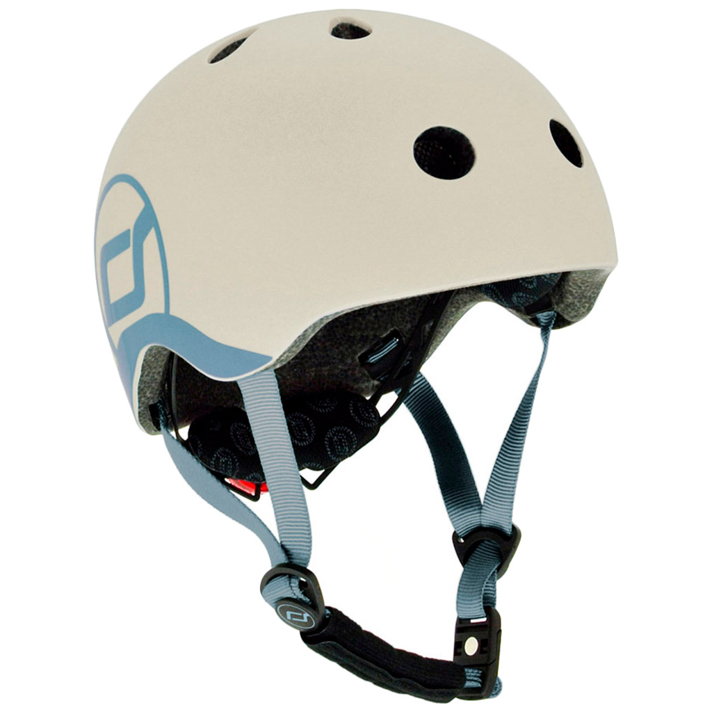 Шолом Scoot&Ride LED 45-51 см XXS/XS Light Grey (SR-181206-ASH) - изображение 1