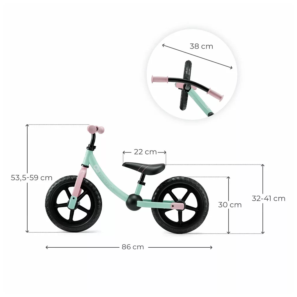 Біговел Kinderkraft 2Way Next Candy Mint (KR2WAY25MIN0000) (5902533927463) - зображення 7