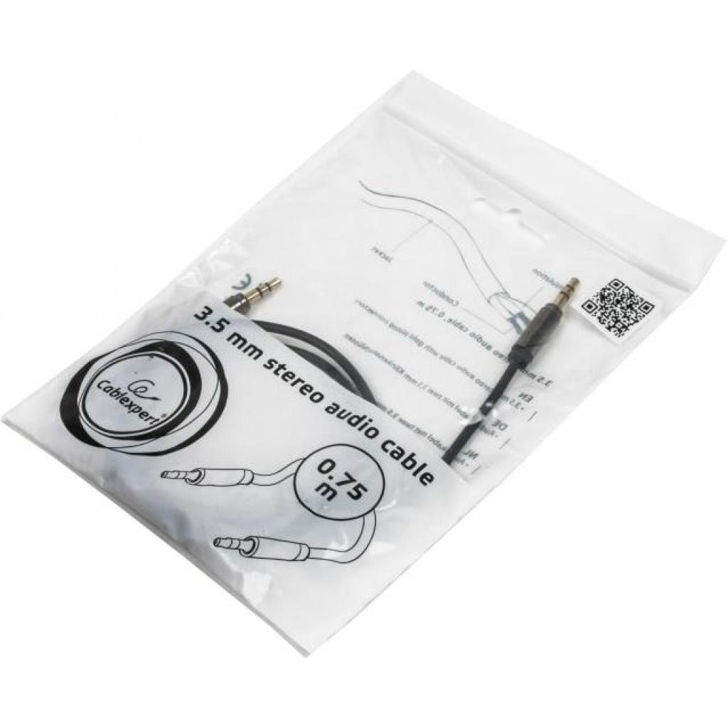 Кабель мультимедійний 3.5mm M to 3.5mm M 0.75m Cablexpert (CCAP-444-0.75M) - изображение 4