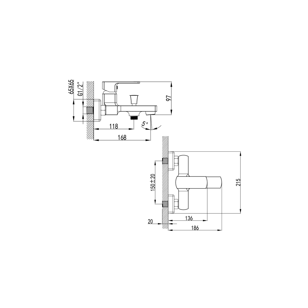 Змішувач Corso BF-1C129C (9611200) - изображение 3