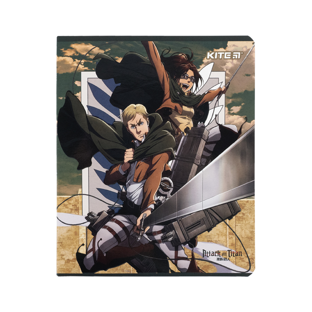 Зошит Kite Attack on Titan, 24 аркуші, клітинка (AT24-238) - изображение 11