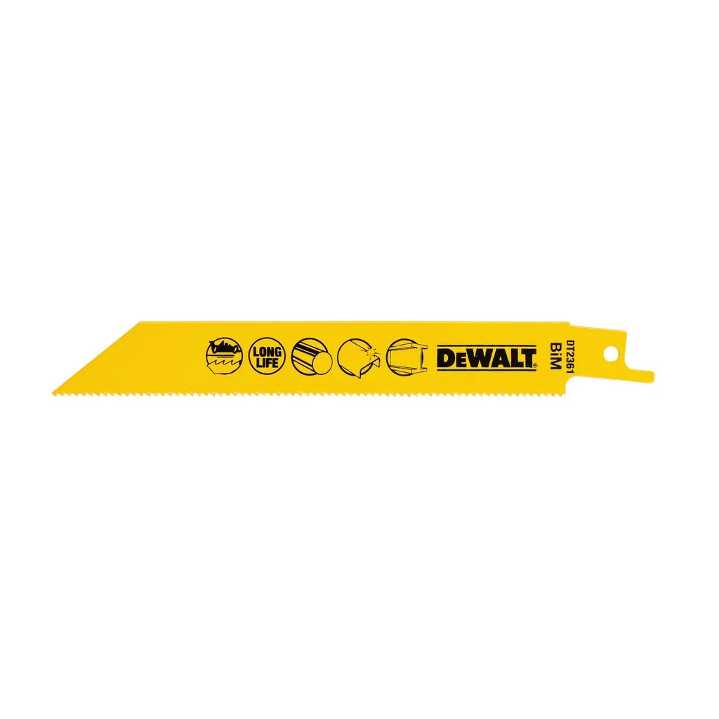 Полотно DeWALT пиляльне біметалеве, швидкий пропил, 152 мм, 14 TPI, 5 шт (DT2361) - изображение 3