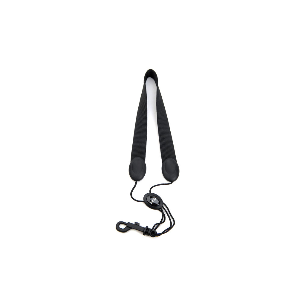 Ремінь для духових інструментів D'Addario Saxophone Fabric Neck Strap Alto/Soprano - Snap Hook (Black) (SJA13) - изображение 1
