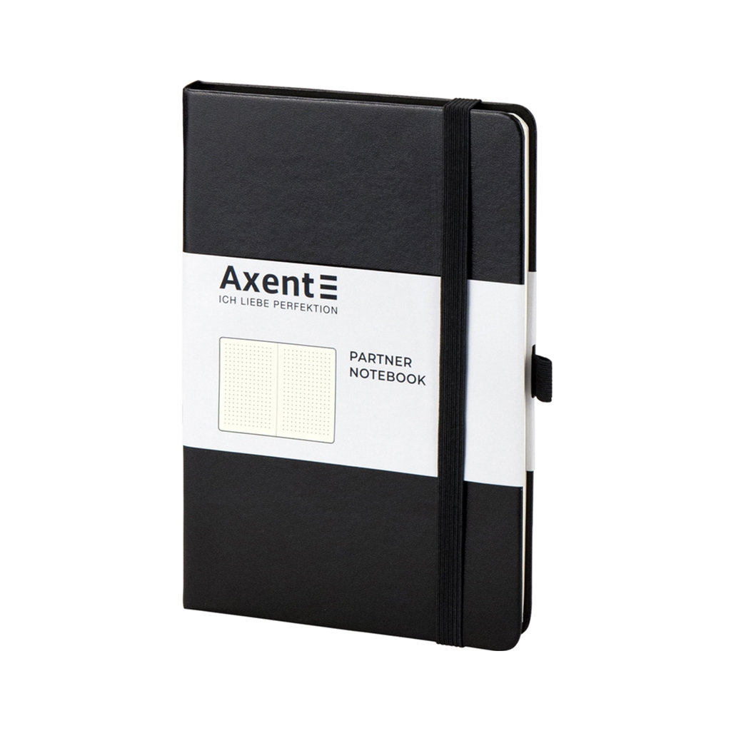 Книга записна Axent Partner, 125x195 мм, 96 аркушів, крапка, чорна (8306-01-A) - зображення 2