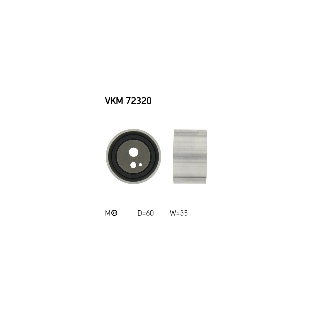 Ролик натягувача ременя SKF VKM 72320 - зображення 1
