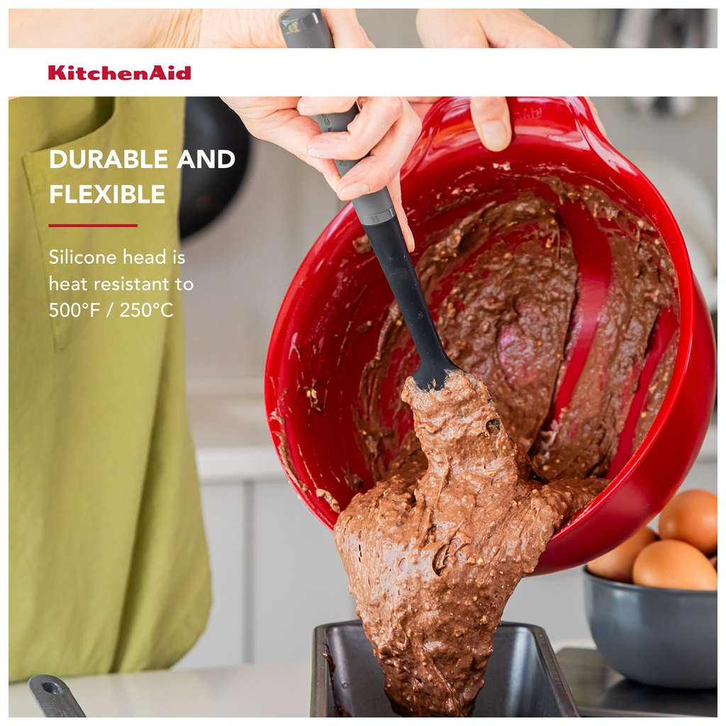 Лопатка кухонна KitchenAid Coreline для тіста, 30 см, сірий (KAS031OHCGG) - зображення 6