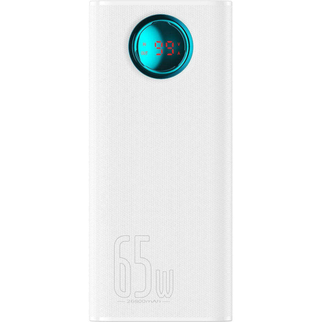 Батарея універсальна Baseus Amblight 26800mAh 65W OE, white (P10022402223-00) - зображення 3