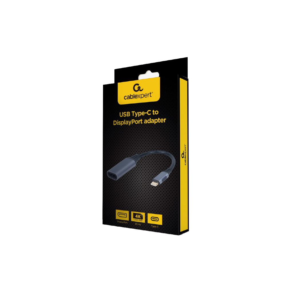 Перехідник USB-C to DisplayPort, 4К 60Hz Cablexpert (A-USB3C-DPF-01) - зображення 3