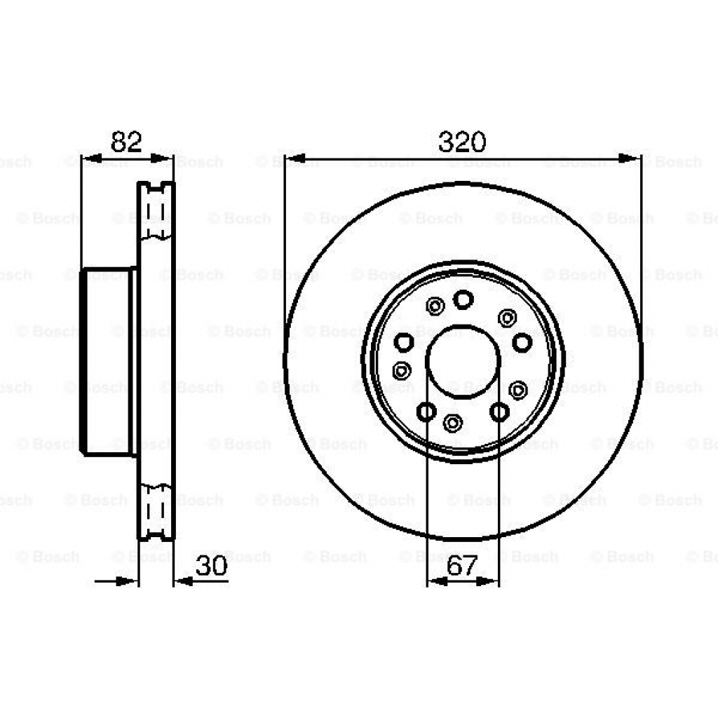 Гальмівний диск Bosch 0 986 478 527 - зображення 5