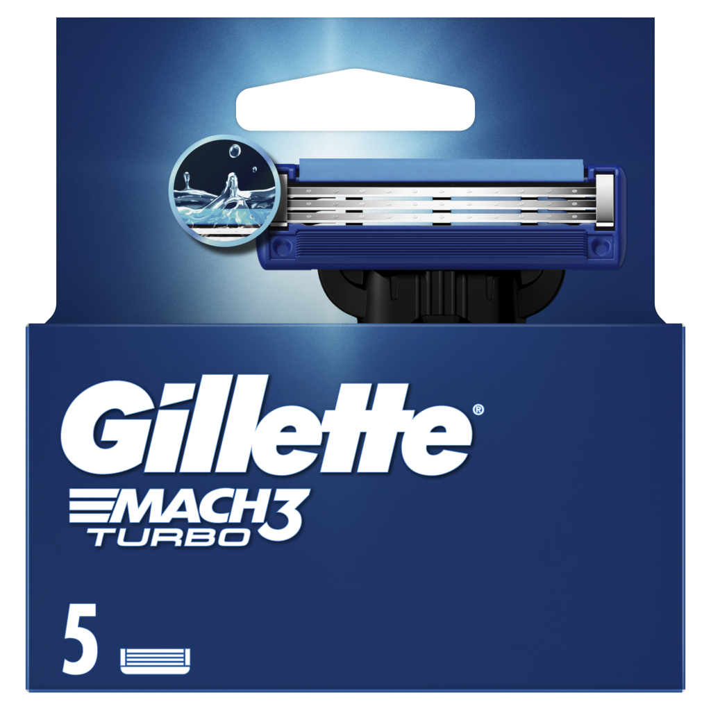 Змінні касети Gillette Mach3 Turbo 5 шт. (7702018552344) - изображение 2