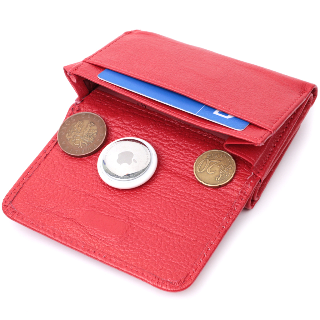 Портмоне ST Leather З натуральної шкіри Червоне (22727) - изображение 9