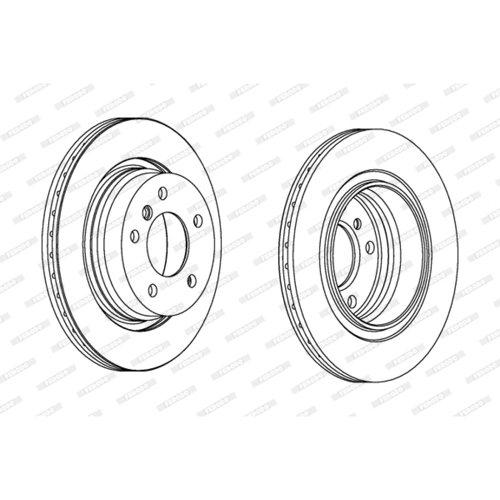 Гальмівний диск FERODO DDF1073 - зображення 1