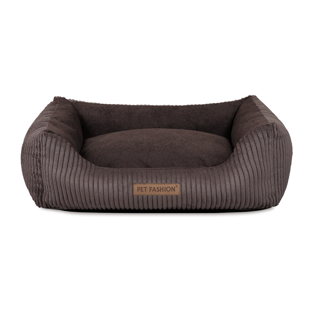 Лежак для тварин Pet Fashion DEVID 62х50х19 см шоколадний (4823082444502) - picture 3