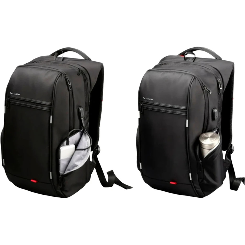 Рюкзак для ноутбука Tavialo 15.6" Smart TB20-1 black, 20л, 46х31х19см (TB20-124BL) - зображення 6