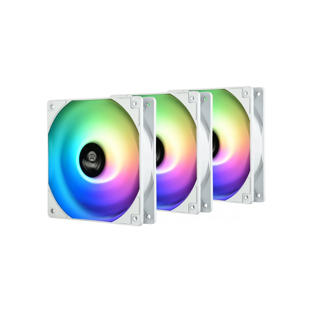 Кулер до корпусу Enermax HF120 ARGB White 3x 120 mm (3 PACK) (UCHF12PARGB-W-BP3) - зображення 1