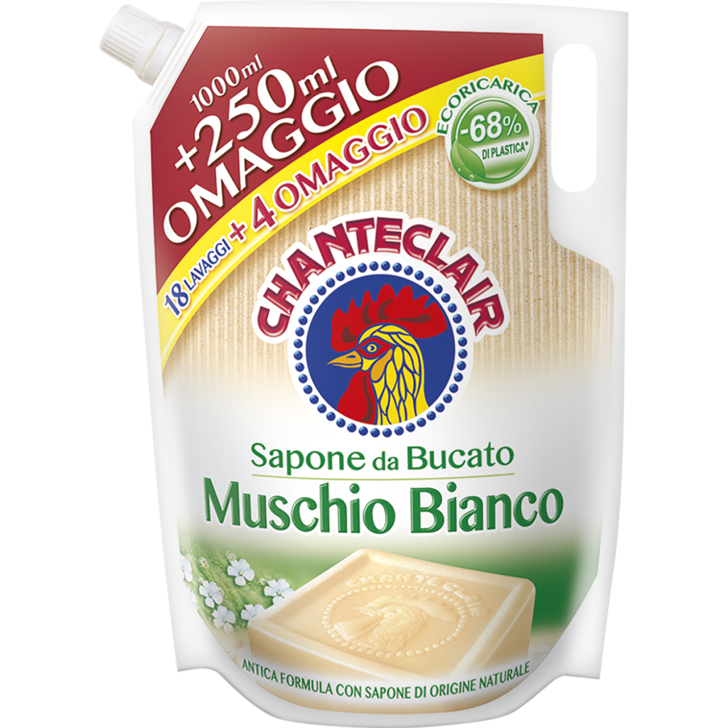 Гель для прання ChanteClair Мильний засіб з ароматом Білого мускусу 1.25 л (8015194522261) - изображение 1