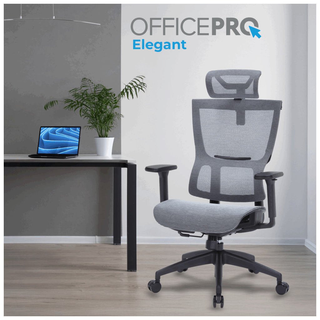 Офісне крісло OfficePro Elegant OC660-B-DG-DG (OC660-B-DG-DG) - зображення 2