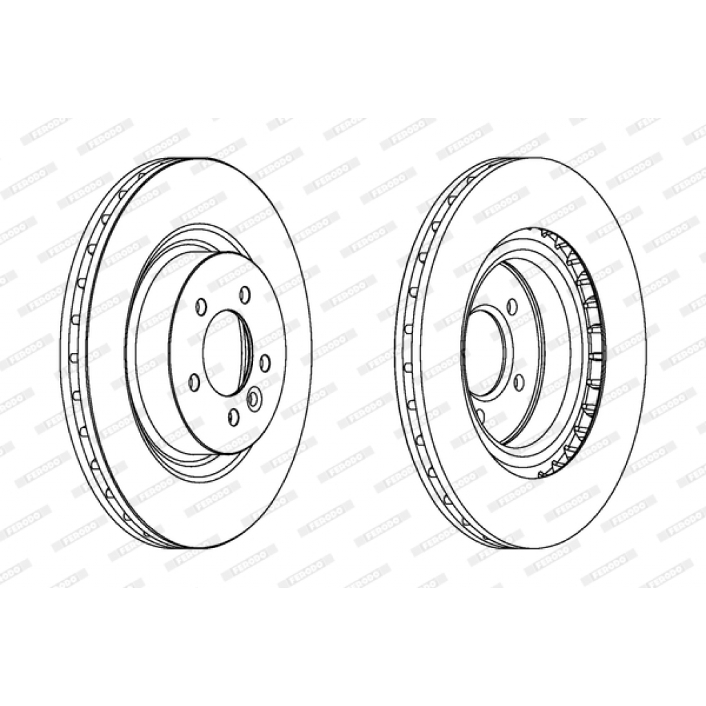 Гальмівний диск FERODO DDF1434C-1 - зображення 1