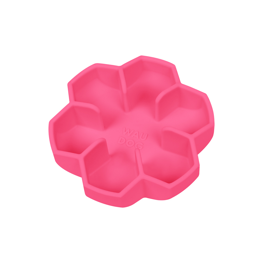 Універсальний посуд для тварин WAUDOG Silicone миска для повільного харчування 450 мл рожева (23537) - изображение 1