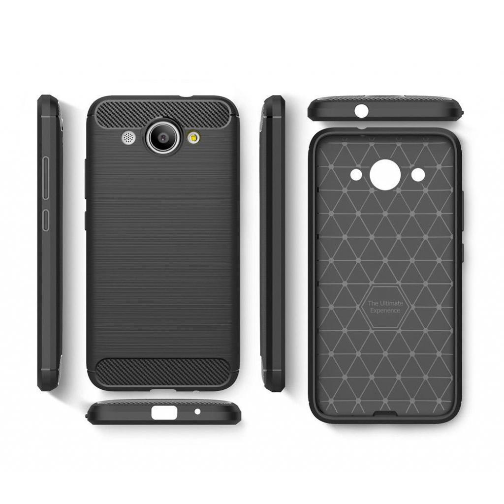 Чохол до мобільного телефона для Huawei Y3 2017 Carbon Fiber (Black) Laudtec (LT-HY32017B) - зображення 4