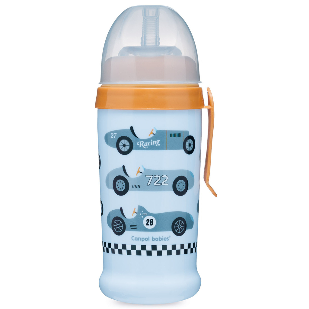 Поїльник-непроливайка Canpol babies Racing Світло-синій 350 мл (56/516_blul) - зображення 1