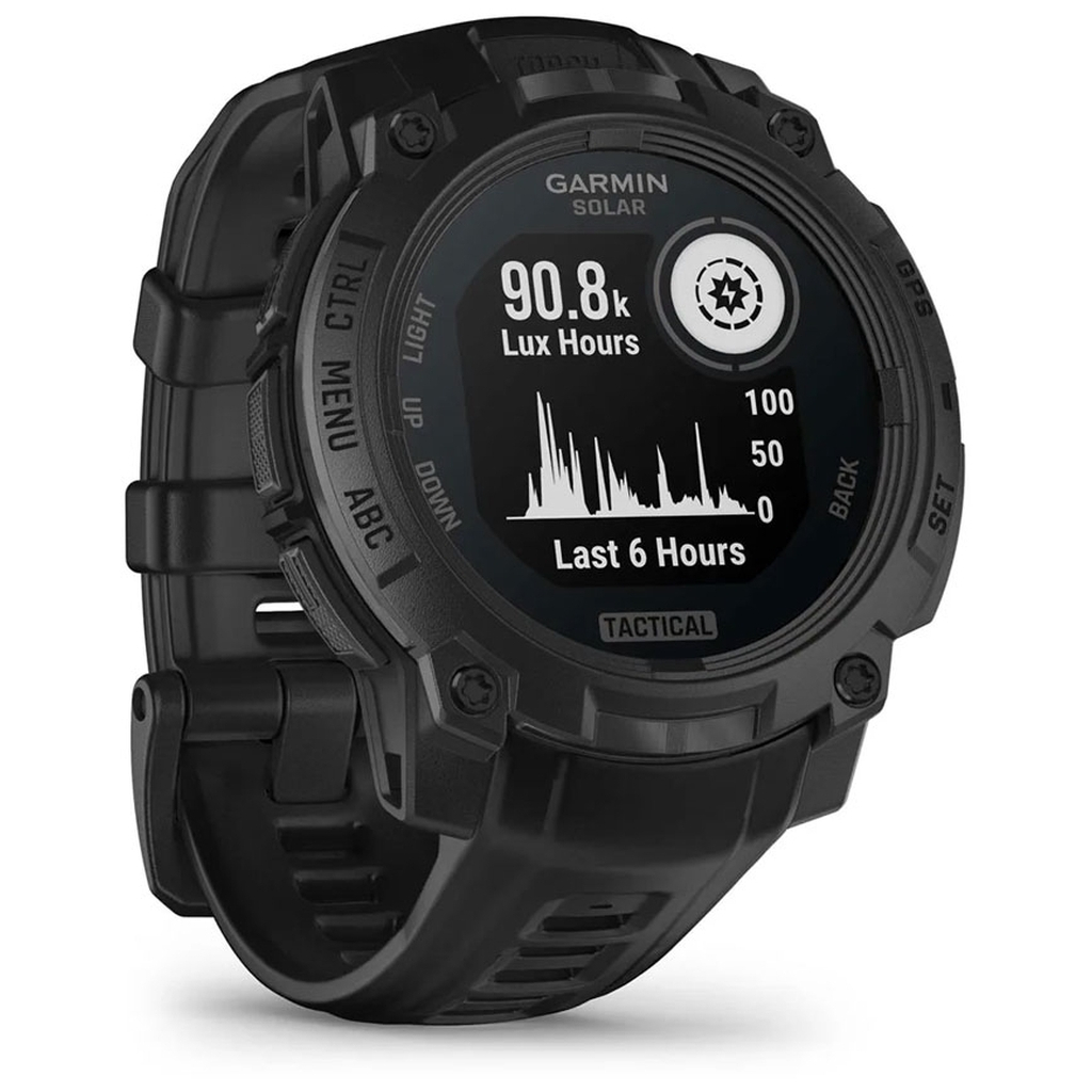 Смарт-годинник Garmin Instinct 3, Tactical, Solar, 45mm, Black, GPS смарт-годинник (010-02934-50/010-02934-90) - зображення 3
