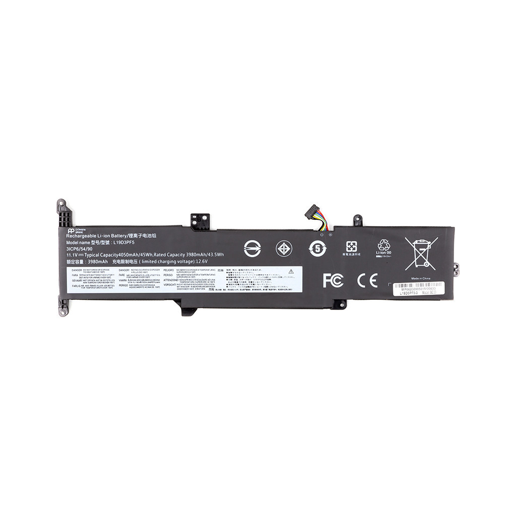 Акумулятор до ноутбука PowerPlant LENOVO Ideapad 3-15 (L19D3PF5) 11.1V 3980mAh (NB482047) - зображення 1