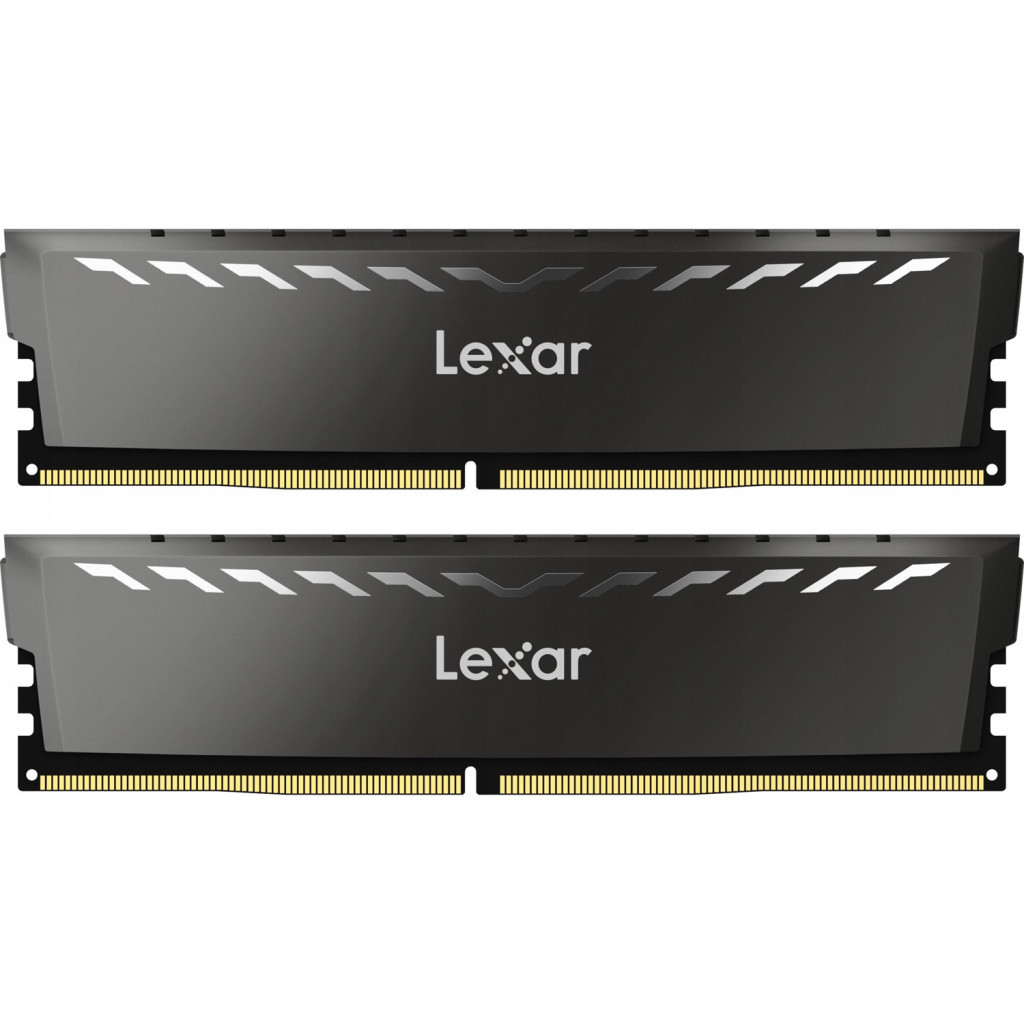 Модуль пам'яті для комп'ютера DDR4 16GB (2x8GB) 3200 MHz Thor Dark Gray Lexar (LD4BU008G-R3200GDXG) - зображення 1
