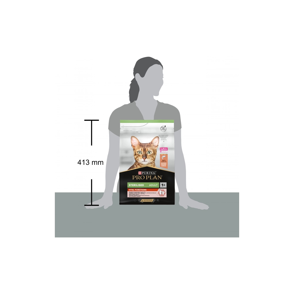 Сухий корм для кішок Purina Pro Plan Sterilised з лососем 3 кг (7613036517454) - зображення 4