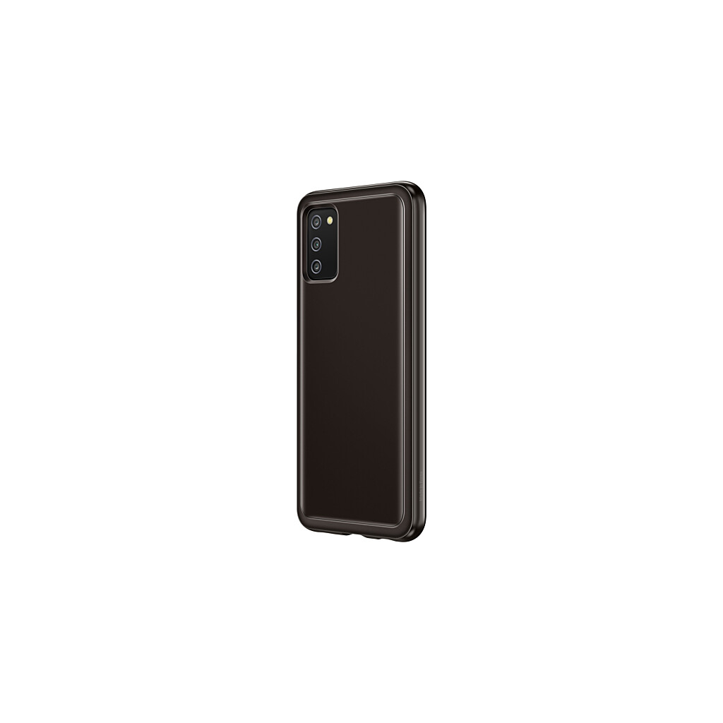Чохол до мобільного телефона Samsung Soft Clear Cover Galaxy A03s (A037) Black (EF-QA037TBEGRU) - зображення 3