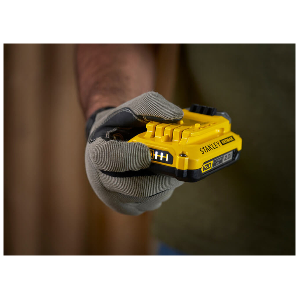 Набір акумулятор + зарядний пристрій Stanley FatMax V20, 18 В, 2x2Ah, 2A (SFMCB12D2) - зображення 2