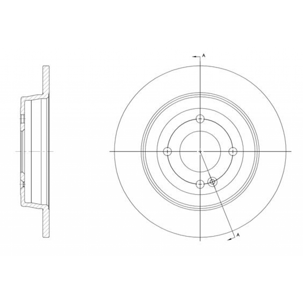 Гальмівний диск REMSA 61570.00 - зображення 1